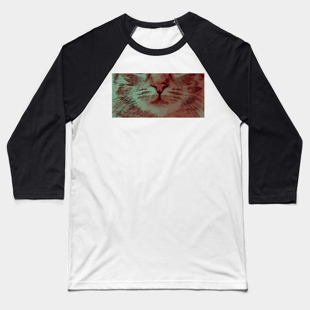 Cool Cat Lovers Baseball T-Shirt by Kreisel